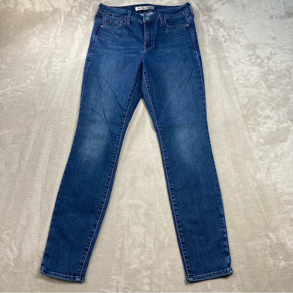 Athleta Sculptek Skinny Jeans Women's Sz 6 Dark Wash Blue Denim Stretch
